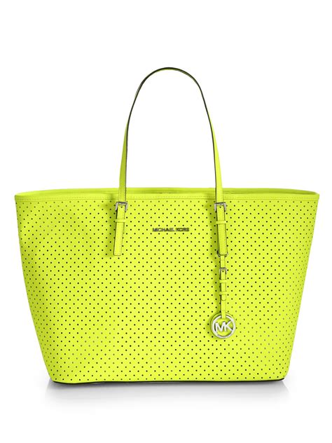 michael kors neon yellow bag|michael kors outlet yellow purse.